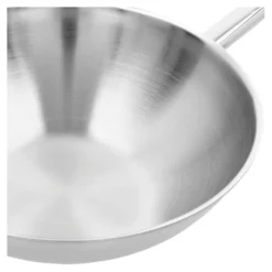 Demeyere Wok flacher Boden 26 cm, 18/10 Edelstahl