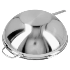 Demeyere Wok - flacher Boden 36 cm, 18/10 Edelstahl