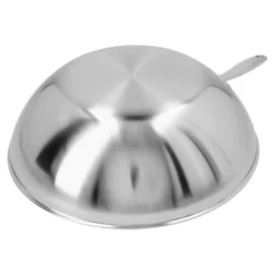 Demeyere Wok flacher Boden, 30 cm, 18/10 Edelstahl