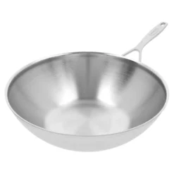 Demeyere Wok flacher Boden, 30 cm, 18/10 Edelstahl