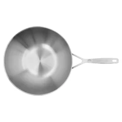 Demeyere Wok flacher Boden, 30 cm, 18/10 Edelstahl