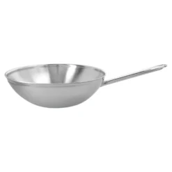 Demeyere Wok flacher Boden 30 cm, 18/10 Edelstahl