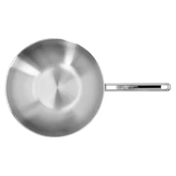 Demeyere Wok flacher Boden 30 cm, 18/10 Edelstahl