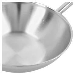 Demeyere Wok flacher Boden 30 cm, 18/10 Edelstahl