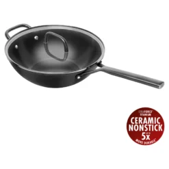 ZWILLING Wok mit Glasdeckel 30 cm, Aluminium