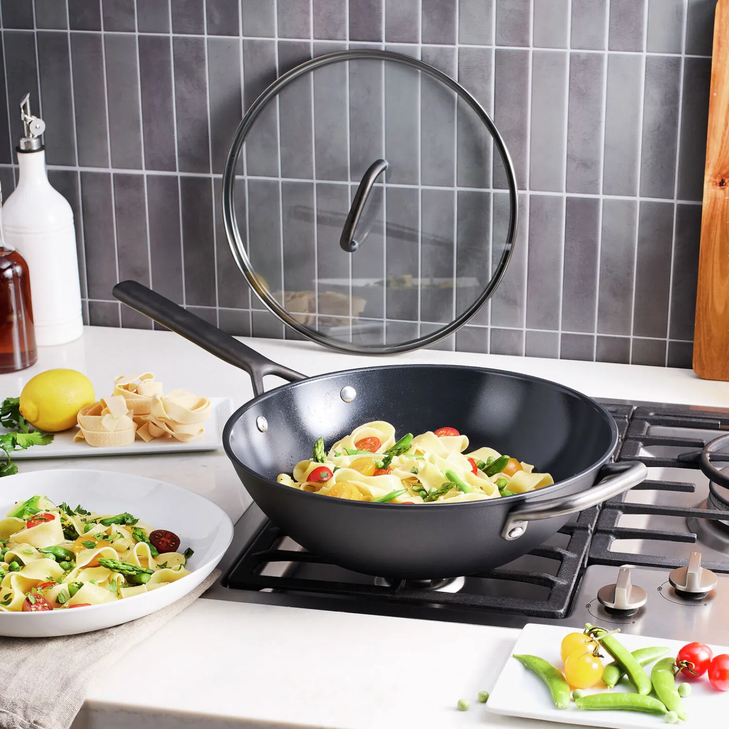 ZWILLING Wok mit Glasdeckel 30 cm, Aluminium