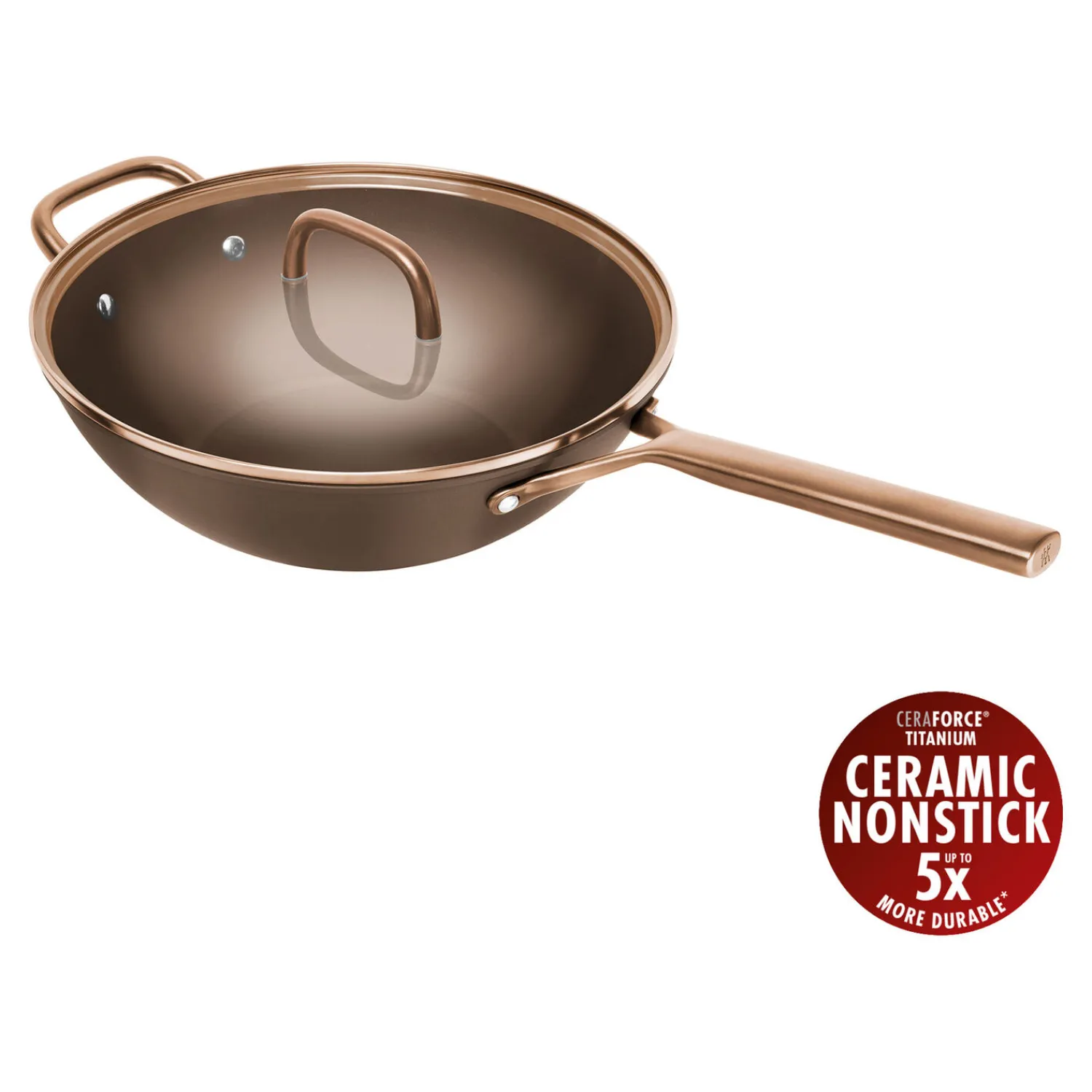 ZWILLING Wok mit Glasdeckel 30 cm, Aluminium