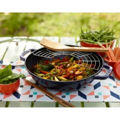 Staub Wok mit Glasdeckel 30 cm, rund, , Gusseisen