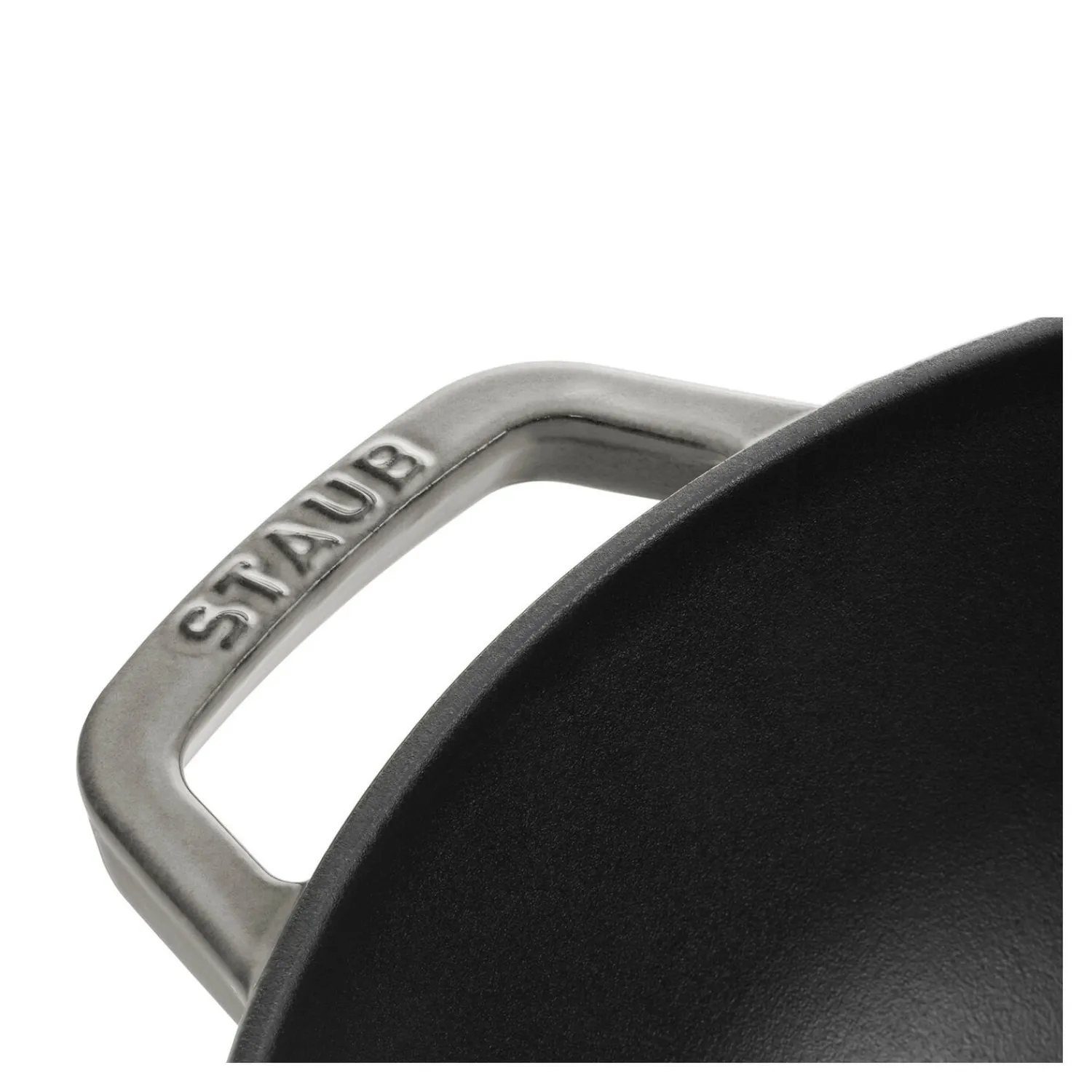Staub Wok mit Glasdeckel 30 cm, rund, , Gusseisen