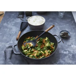 Staub Wok mit Glasdeckel 30 cm, rund, , Gusseisen