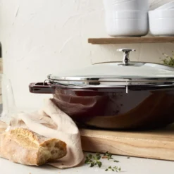 Staub Wok mit Glasdeckel 30 cm, rund, , Gusseisen