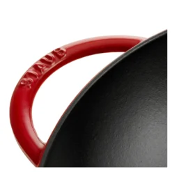 Staub Wok mit Glasdeckel 37 cm, rund, , Gusseisen
