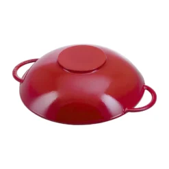 Staub Wok mit Glasdeckel 37 cm, rund, , Gusseisen