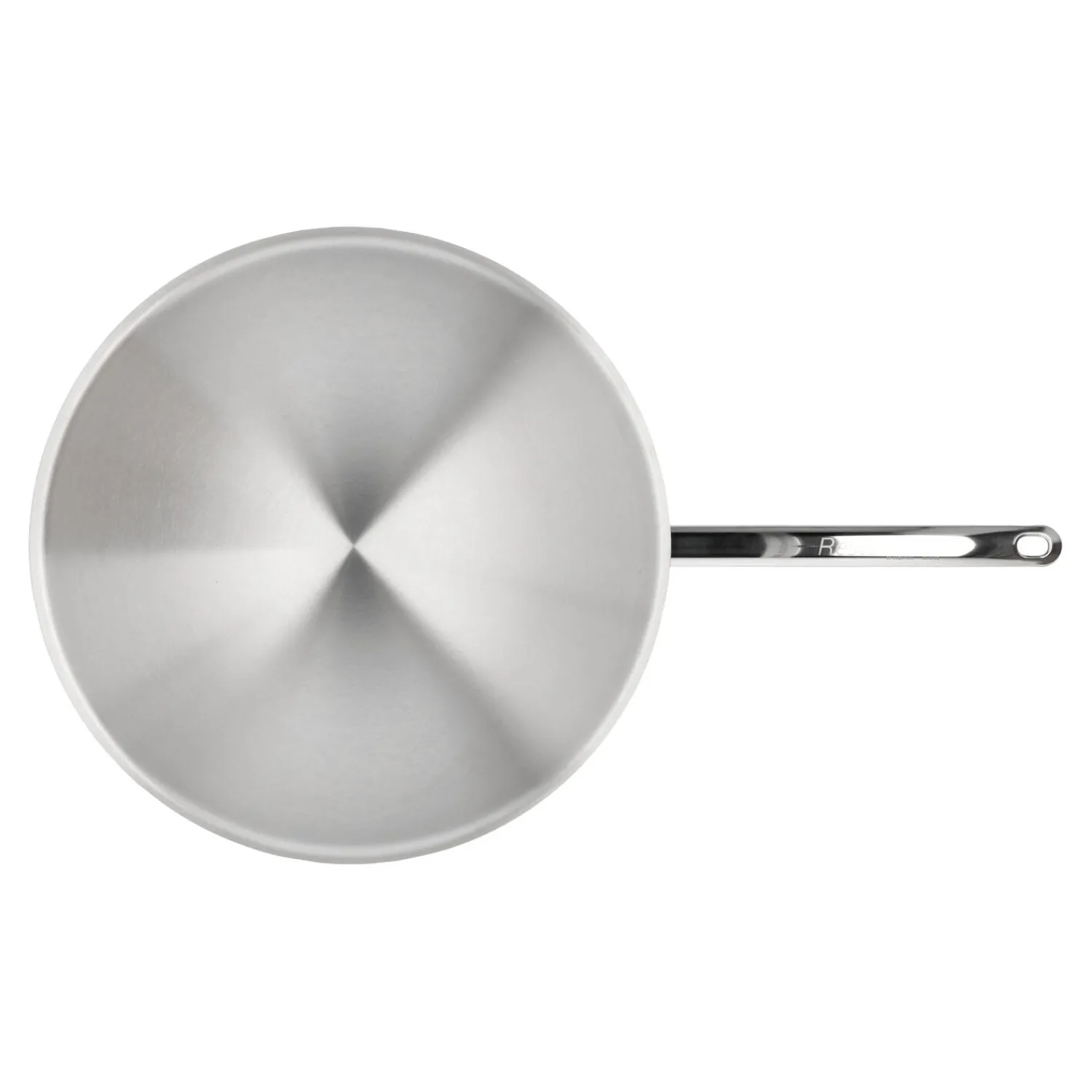 Demeyere Wok runder Boden 36 cm, 18/10 Edelstahl