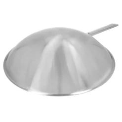 Demeyere Wok runder Boden 36 cm, 18/10 Edelstahl