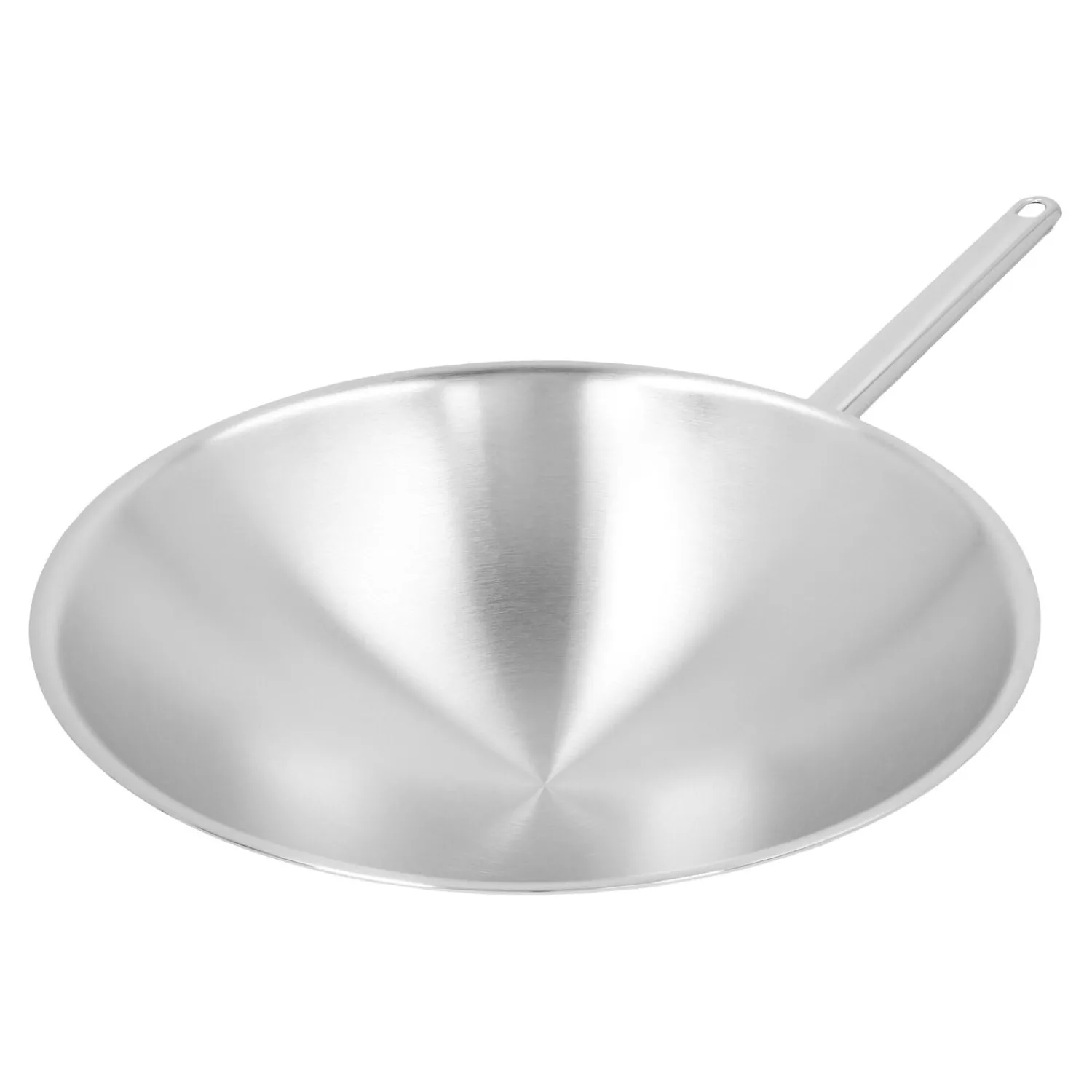 Demeyere Wok - runder Boden 36 cm, 18/10 Edelstahl