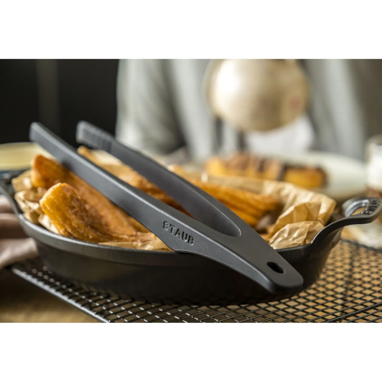 Staub Zange, 31 cm, Silikon