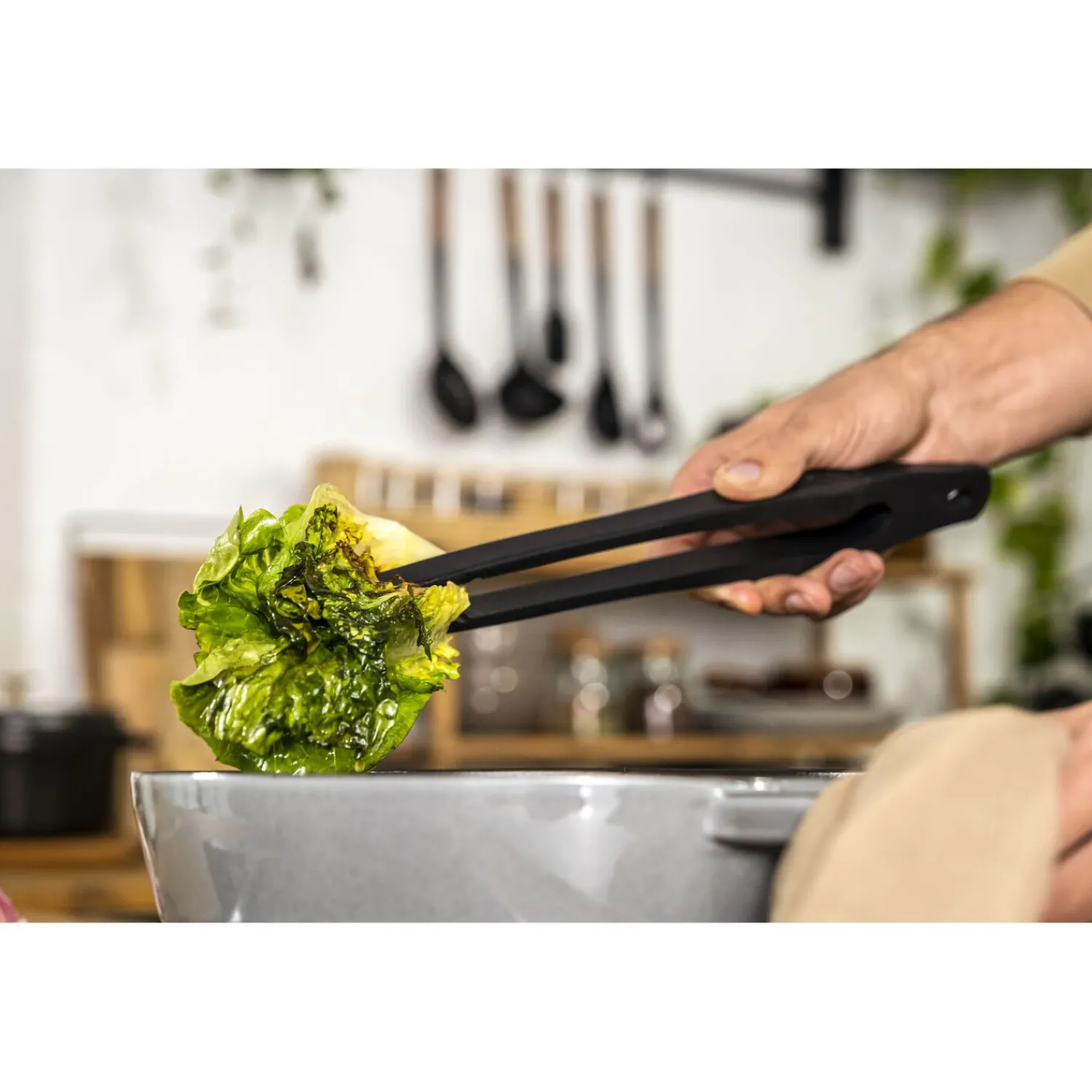 Staub Zange, 31 cm, Silikon
