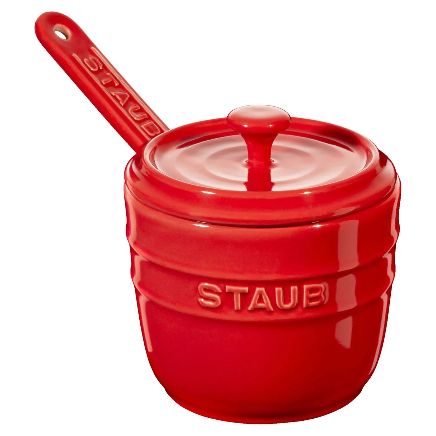 Staub Zuckerdose 9 cm, rund, Kirsch-Rot, Keramik